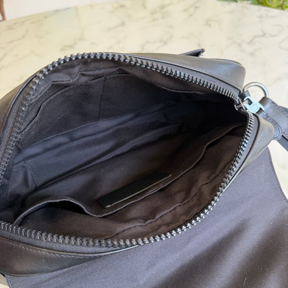 Coach Track Crossbody In Signature Canvas & Leather Messenger Bag C3747 Black - Picture 10 of 16